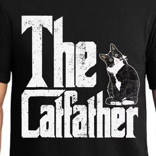 The Catfather Cat Father Mafia Funny Parody Fathers Day Pajama Set