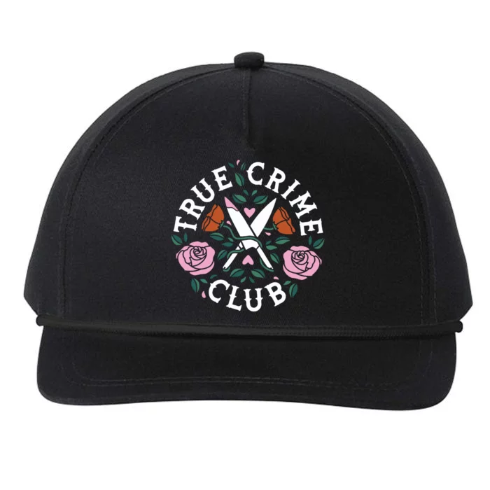 True Crime Club Funny True Crime Fan Snapback Five-Panel Rope Hat