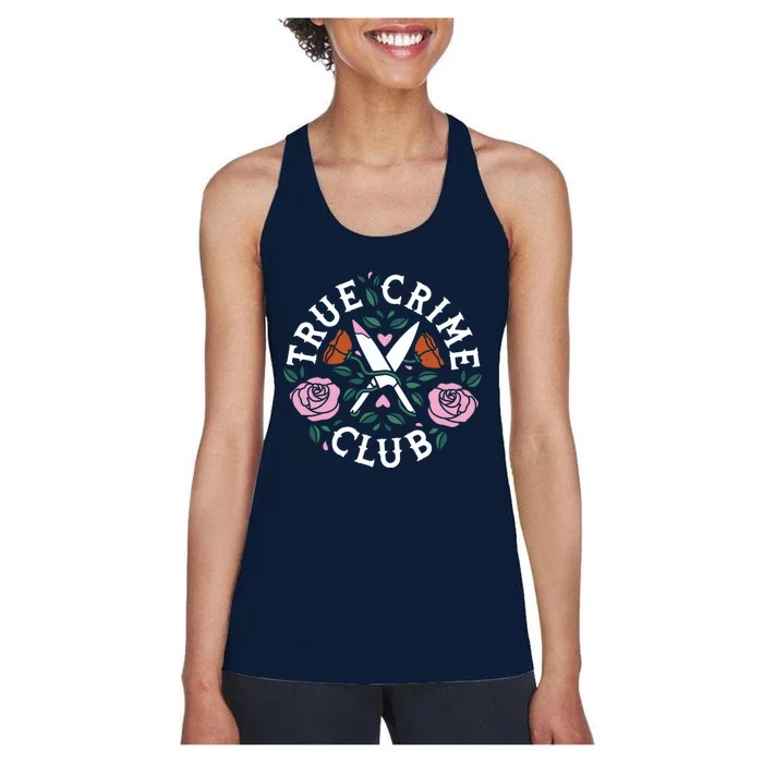 True Crime Club Funny True Crime Fan Women's Racerback Tank