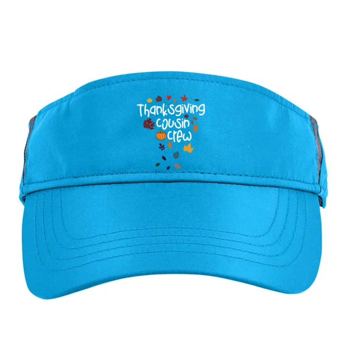 Thanksgiving Cousin Crew Cute Gift Adult Drive Performance Visor