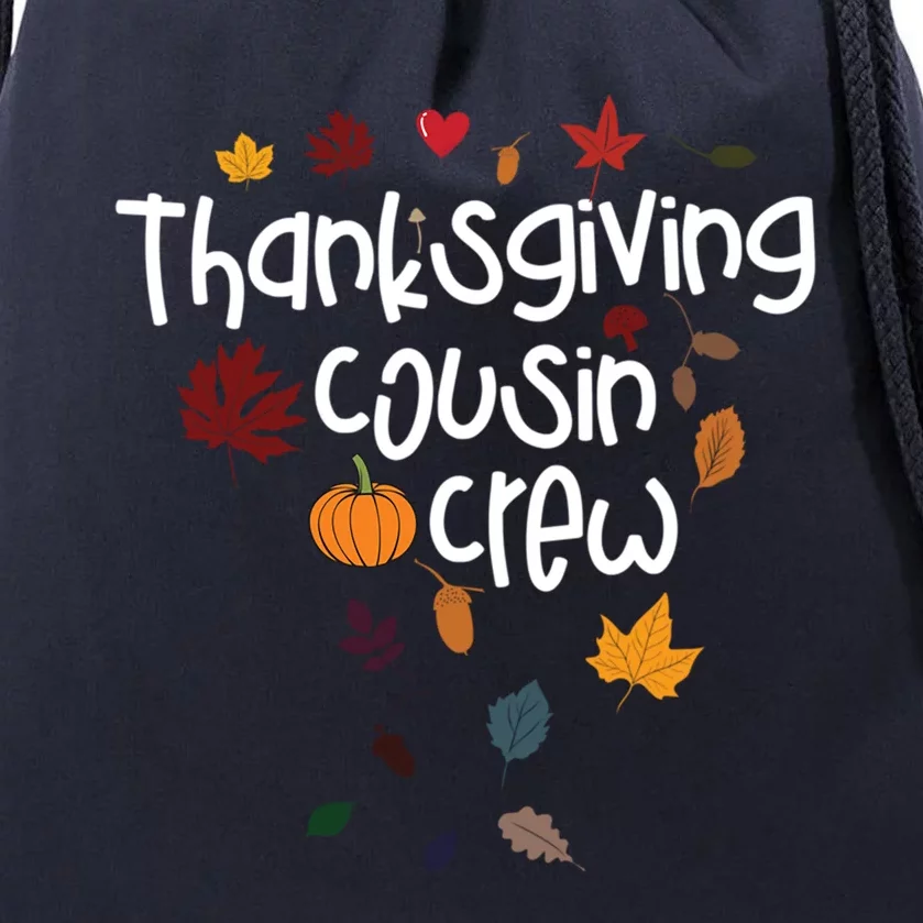 Thanksgiving Cousin Crew Cute Gift Drawstring Bag