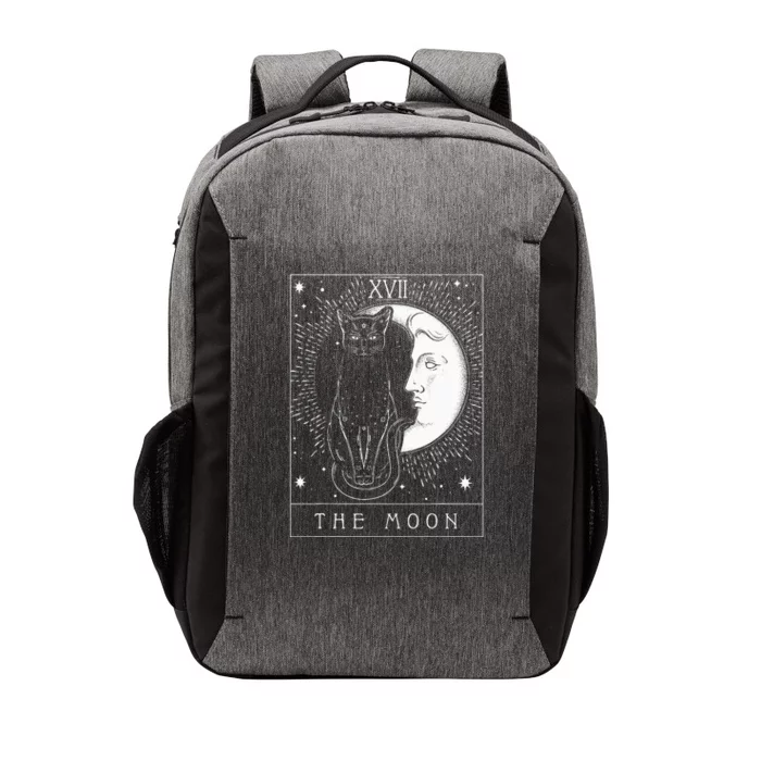 Tarot Card Crescent Moon And Cat Vector Backpack