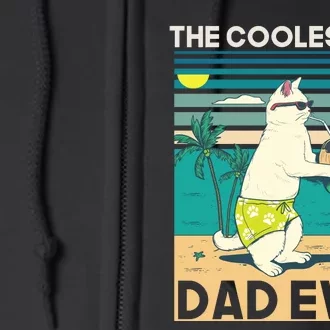 The Coolest Cat Dad Ever Full Zip Hoodie