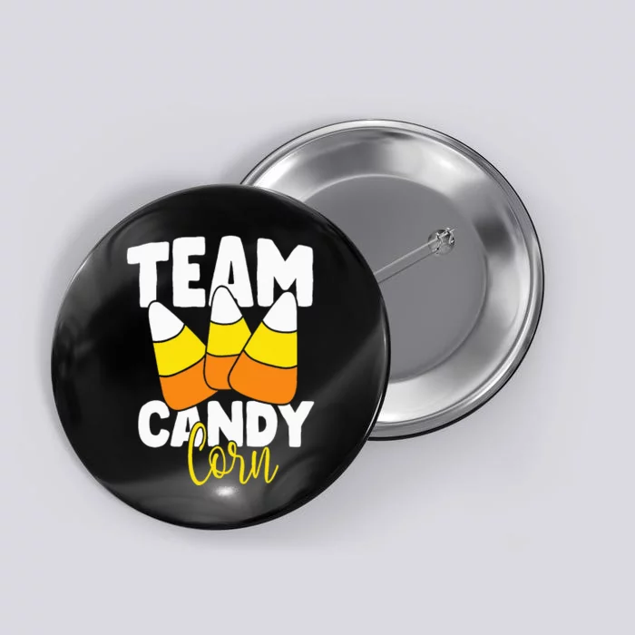 Team Candy Corn Halloween Costume Funny Button