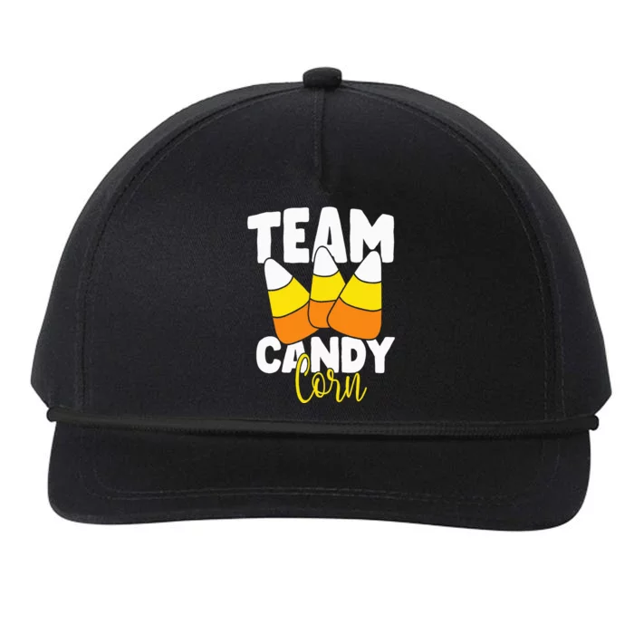 Team Candy Corn Halloween Costume Funny Snapback Five-Panel Rope Hat