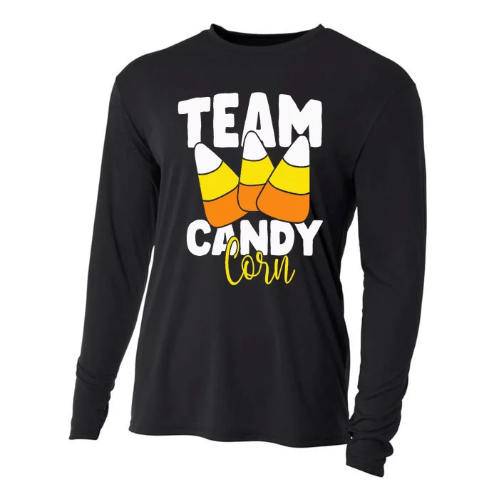 Team Candy Corn Halloween Costume Funny Cooling Performance Long Sleeve Crew