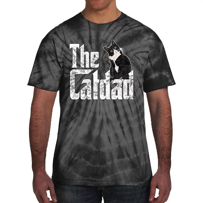 The Catfather Crazy Cat Father Kitty Daddy Tie-Dye T-Shirt