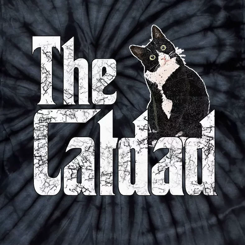 The Catfather Crazy Cat Father Kitty Daddy Tie-Dye T-Shirt