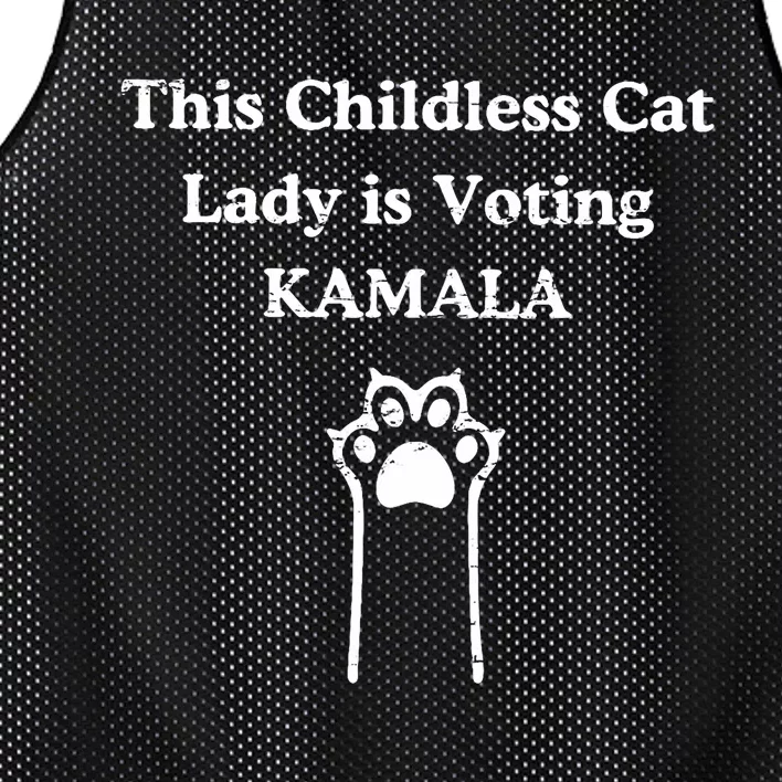 This Childless Cat Lady Is Voting Kamala Mesh Reversible Basketball Jersey Tank