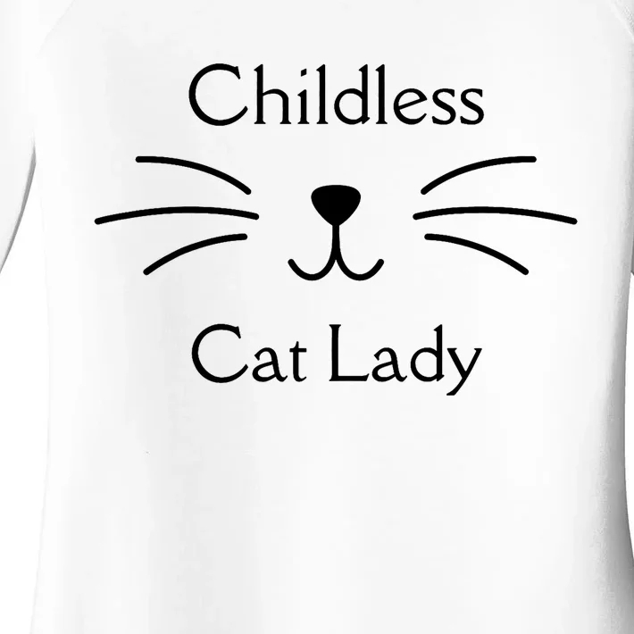 This Childless Cat Lady Ladies Is Voting Kamala Women's Perfect Tri Tunic Long Sleeve Shirt