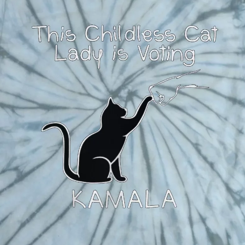 This Childless Cat Lady Is Voting Kamala Tie-Dye T-Shirt