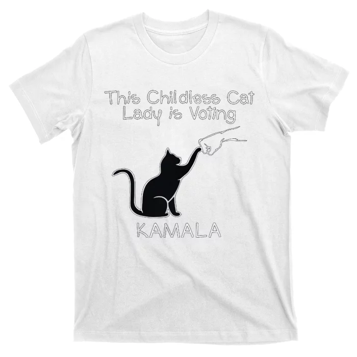 This Childless Cat Lady Is Voting Kamala T-Shirt