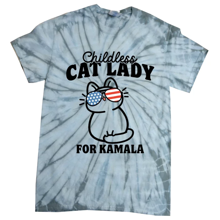 This Childless Cat Lady Is Voting Kamala Tie-Dye T-Shirt