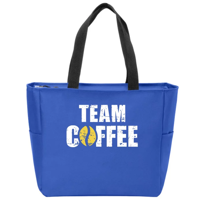 Team Coffee Coffee Lovers Zip Tote Bag