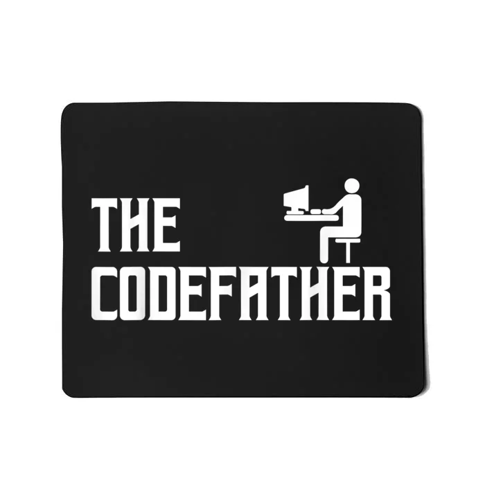 The Codefather Coding Coder Developer Computer Nerd Mousepad