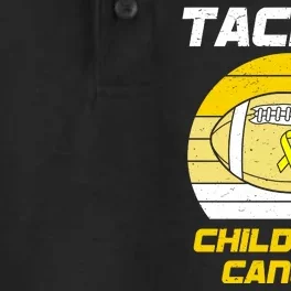 Tackle Childhood Cancer Football Dry Zone Grid Performance Polo