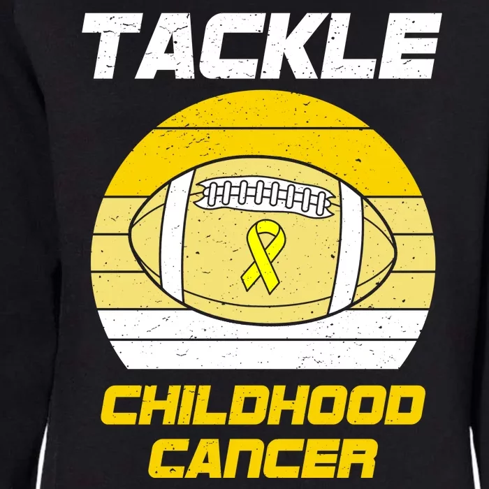 Tackle Childhood Cancer Football Womens California Wash Sweatshirt