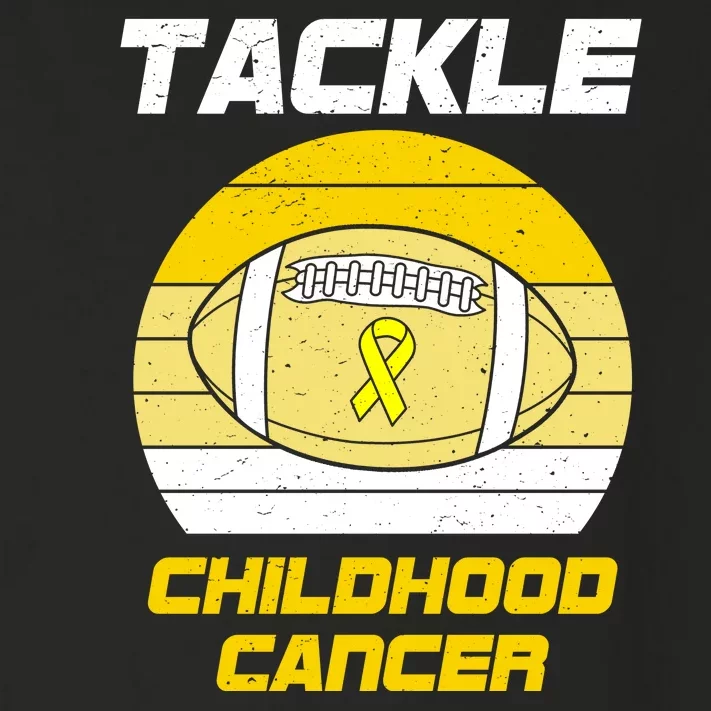 Tackle Childhood Cancer Football Toddler Long Sleeve Shirt