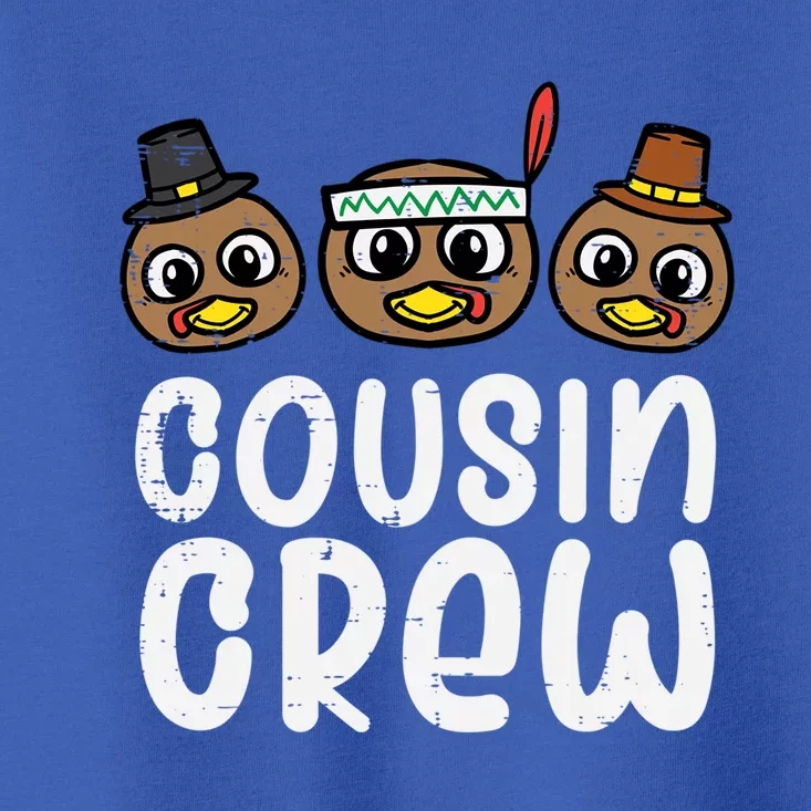 Thanksgiving Cousin Crew Turkey Head Gift Toddler T-Shirt