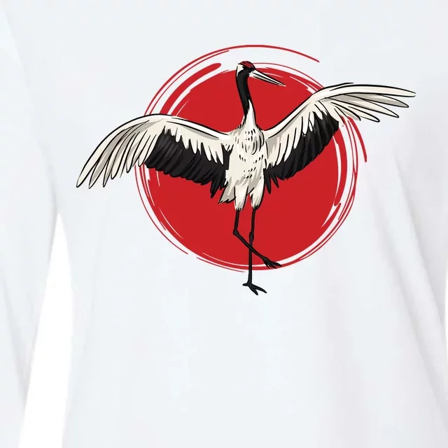 Tai Chi Crane Womens Cotton Relaxed Long Sleeve T-Shirt