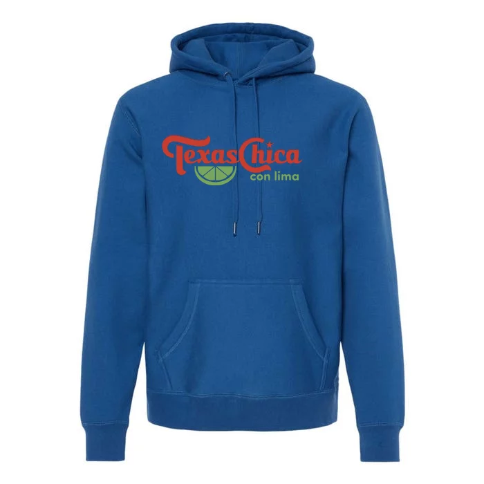 Texas Chica Con Lima Premium Hoodie