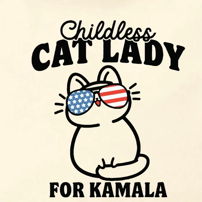 This Childless Cat Lady Is Voting Kamala Zip Tote Bag