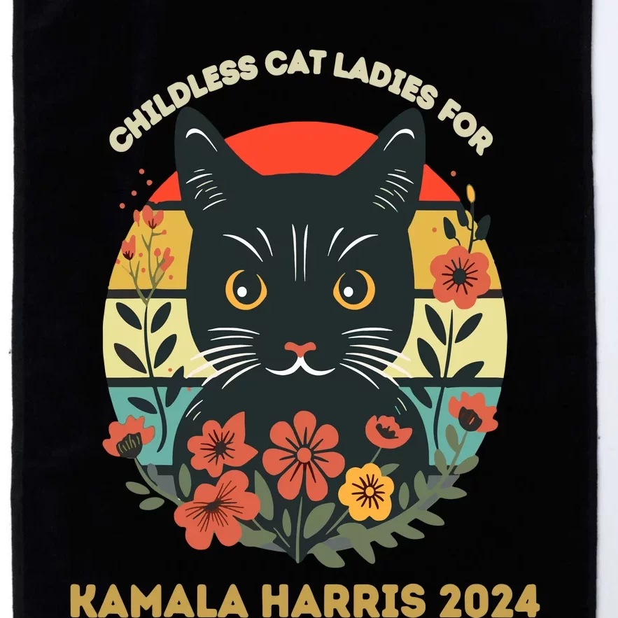 This Childless Cat Lady Is Voting Kamalaharris 2024 Platinum Collection Golf Towel