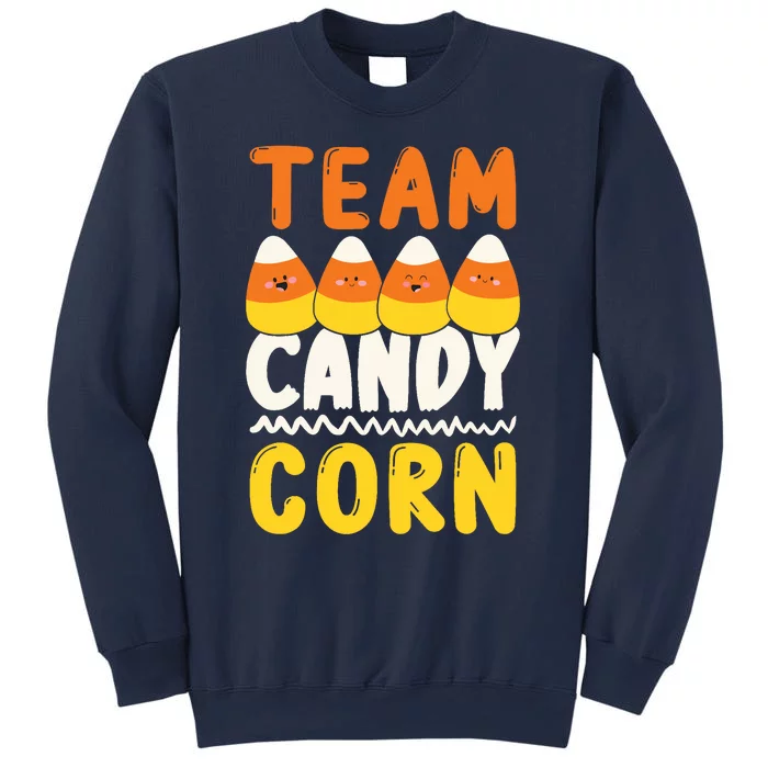 Team Candy Corn Funny Halloween Scary Lazy Costume Sweatshirt