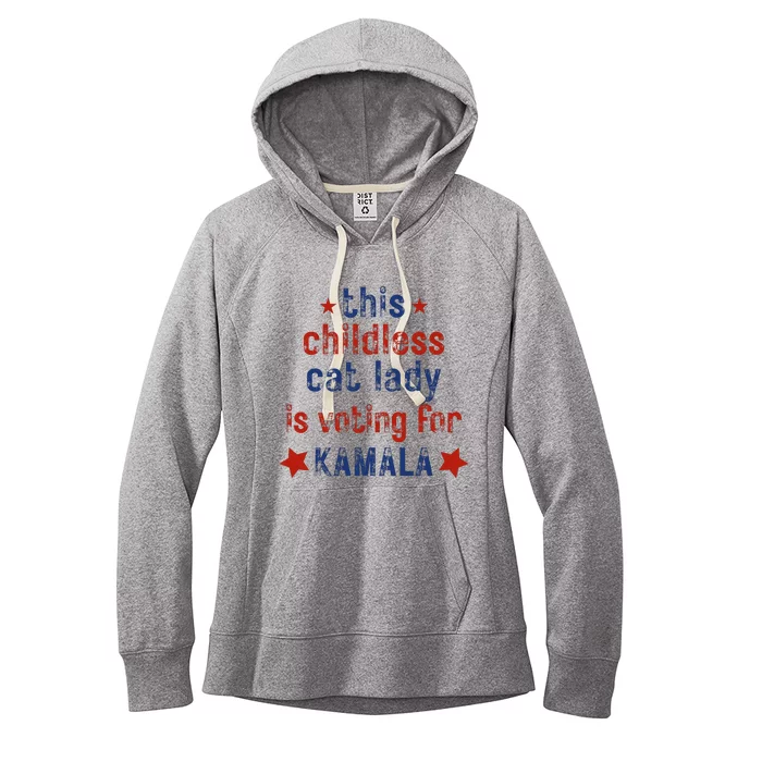 This Childless Cat Lady Is Voting For Kamala Harris Women's Fleece Hoodie