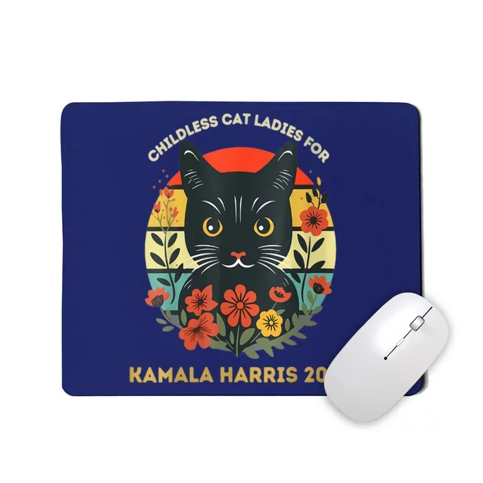 This Childless Cat Lady Is Voting Kamalaharris 2024 Voting Kamala Election 2024 Mousepad