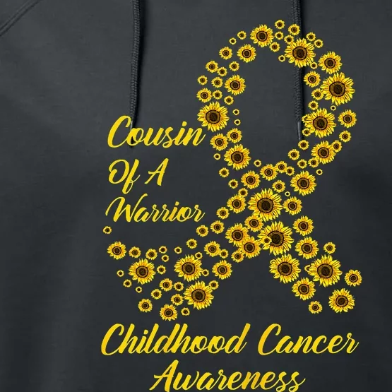 Tu Childhood Cancer Awareness Month Costume Cousin Gift Performance Fleece Hoodie