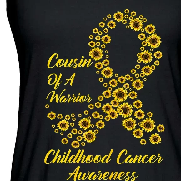 Tu Childhood Cancer Awareness Month Costume Cousin Gift Ladies Essential Flowy Tank