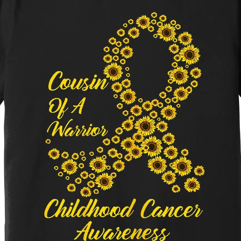 Tu Childhood Cancer Awareness Month Costume Cousin Gift Premium T-Shirt