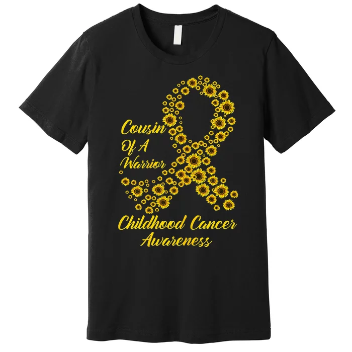 Tu Childhood Cancer Awareness Month Costume Cousin Gift Premium T-Shirt