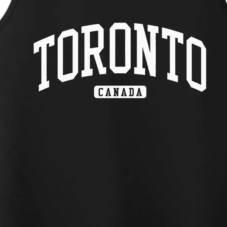 Toronto Canada College University Style Performance Tank