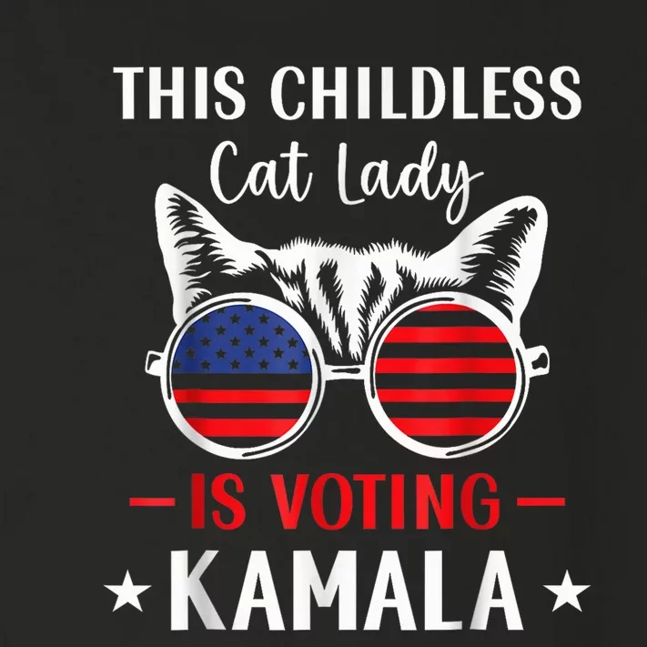 This Childless Cat Lady Ladies Is Voting Kamala Voting Kamala Election 2024 Toddler Long Sleeve Shirt