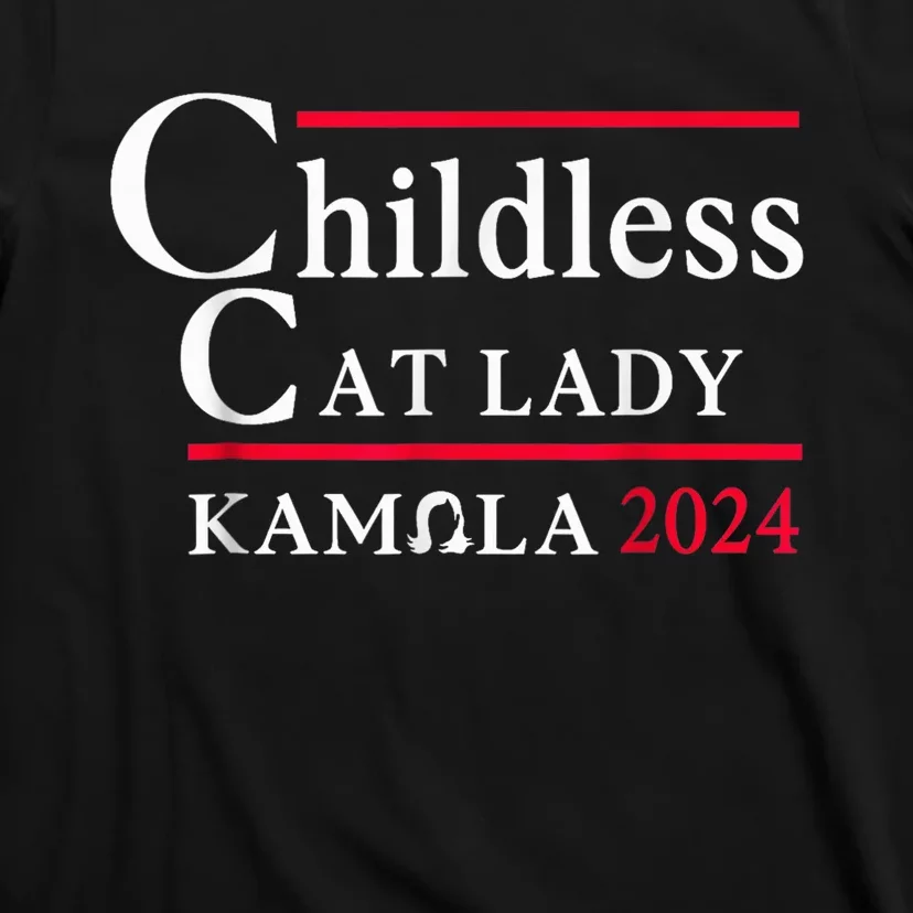 This Childless Cat Lady Ladies Is Voting Kamala Voting Kamala Election 2024 T-Shirt