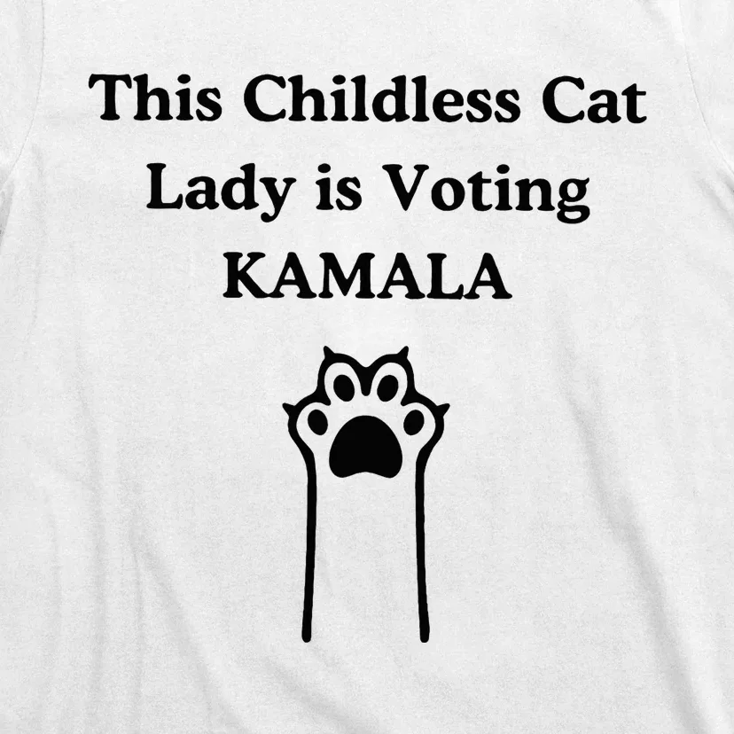 This Childless Cat Lady Is Voting Kamala T-Shirt