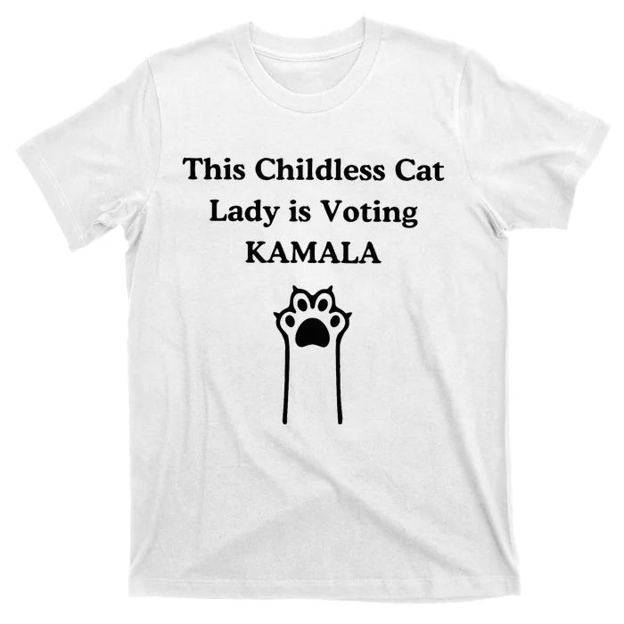 This Childless Cat Lady Is Voting Kamala T-Shirt