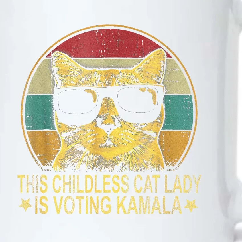 This Childless Cat Lady Is Voting Kamala Cat Lovers Funny Black Color Changing Mug