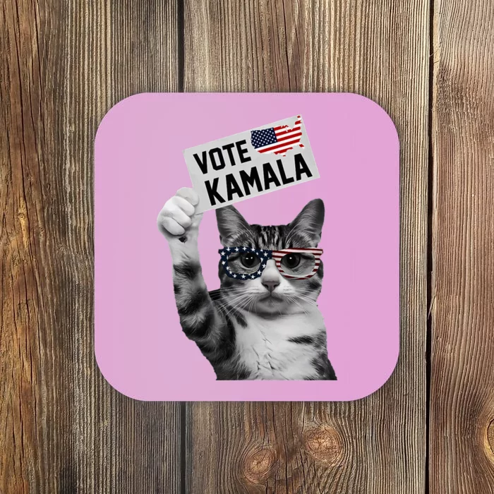 This Childless Cat Lady Is Voting Kamala 2024 Coaster