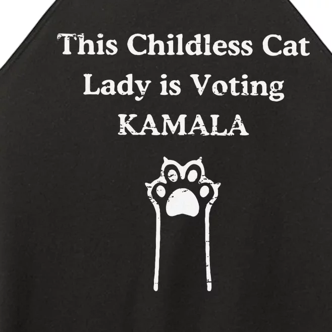 This Childless Cat Lady Is Voting Kamala Women’s Perfect Tri Rocker Tank