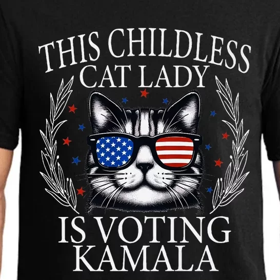 This Childless Cat Lady Is Voting Kamala Premium Pajama Set