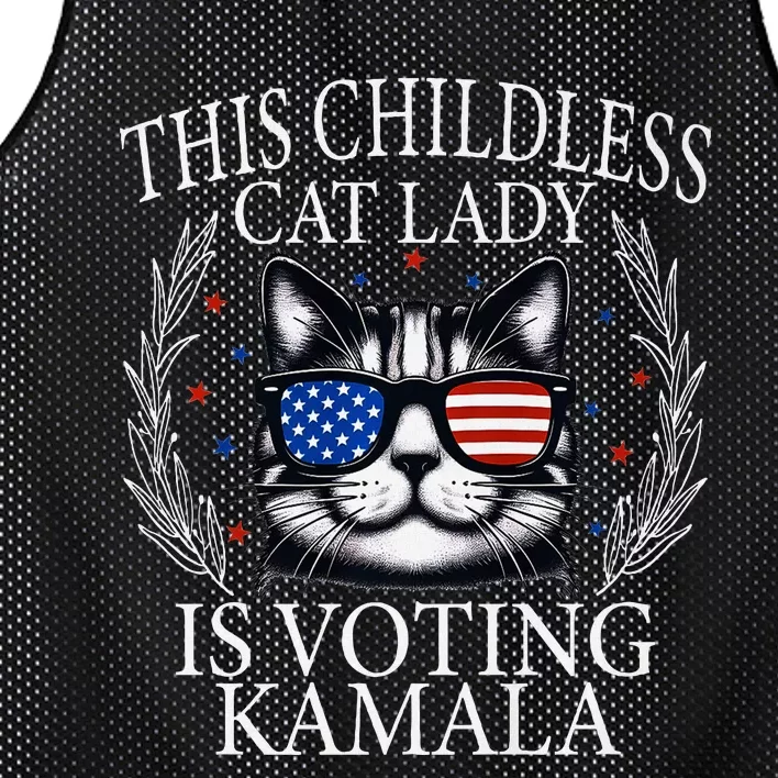 This Childless Cat Lady Is Voting Kamala Premium Mesh Reversible Basketball Jersey Tank