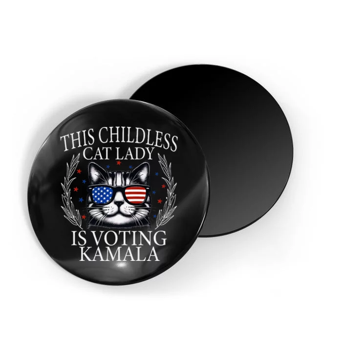 This Childless Cat Lady Is Voting Kamala Premium Magnet