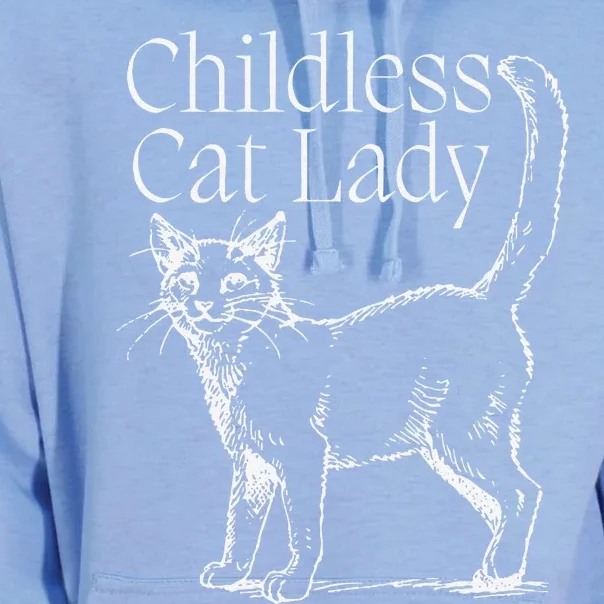 This Childless Cat Lady Ladies Is Voting Kamala Harris 2024 Unisex Surf Hoodie