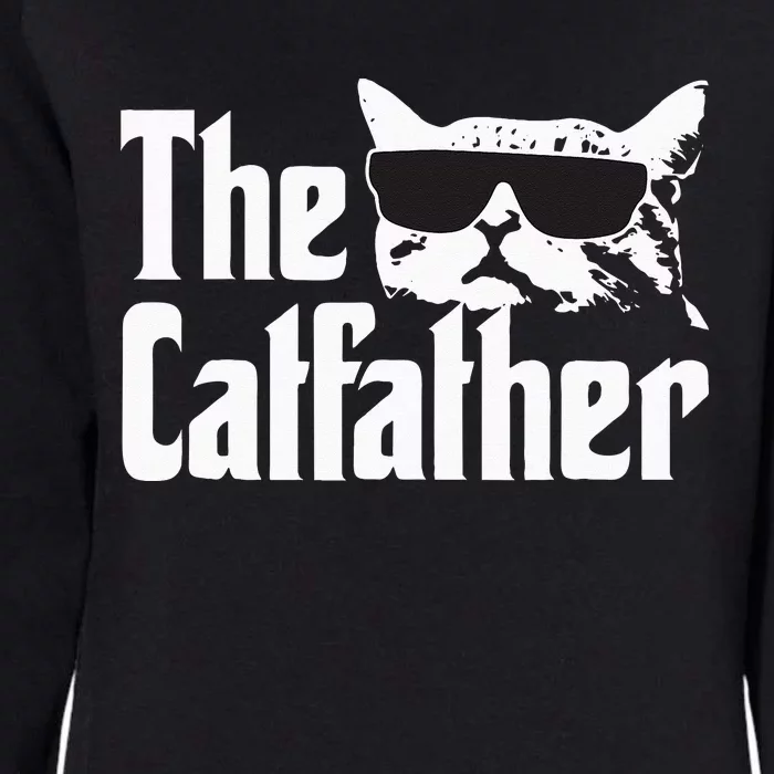 The Catfather Cat Daddy Funny Gif Womens California Wash Sweatshirt