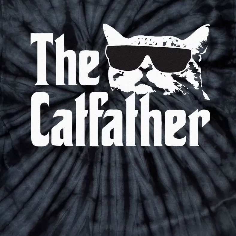 The Catfather Cat Daddy Funny Gif Tie-Dye T-Shirt