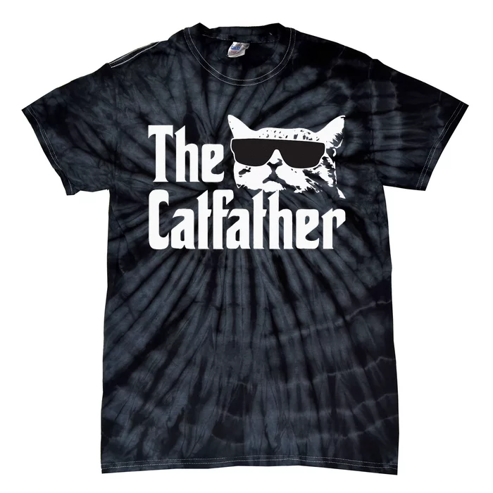 The Catfather Cat Daddy Funny Gif Tie-Dye T-Shirt