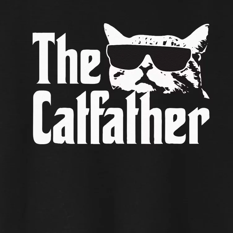 The Catfather Cat Daddy Funny Gif Women's Crop Top Tee